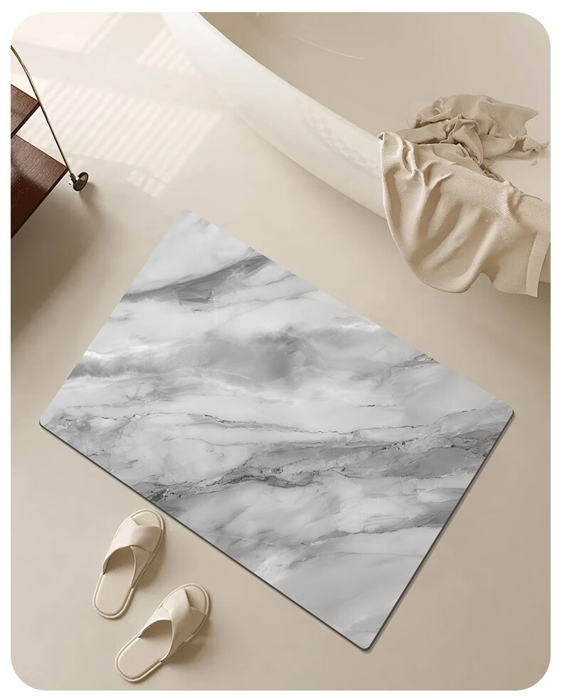 Huaxu Bathroom Absorbent Floor Mat, Toilet Non-Slip Mat, Washroom Mat, Customizable - Dark Secret Realm 5080 19