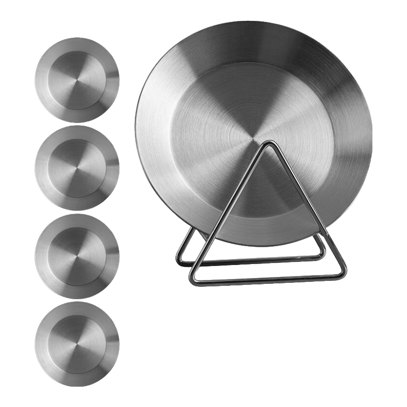 Banwushenghuo 304 Stainless Steel Bone Dish, Dining Table Garbage Plate, Table Scraps Tray, Home Use Bone Dish, Snack And Dessert Plate, Small Dish