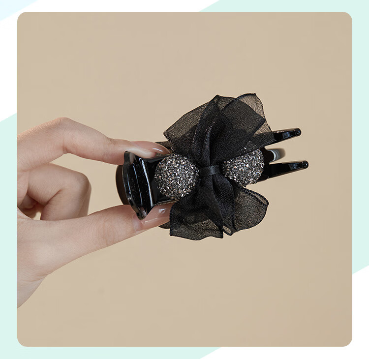 CHIMERA Large Internet-Famous Shark Clip Hair Accessory, Bow Claw Clip, Back of Head Hairpin, Hair Barrette for Women, Mid-Autumn Festival Gift 6