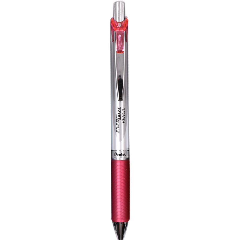 Pentel PL75 Mechanical Pencil, 0.5mm Lead, Durable, for Students' Drawing And Exams, with Eraser at The End, Red, Single Pack