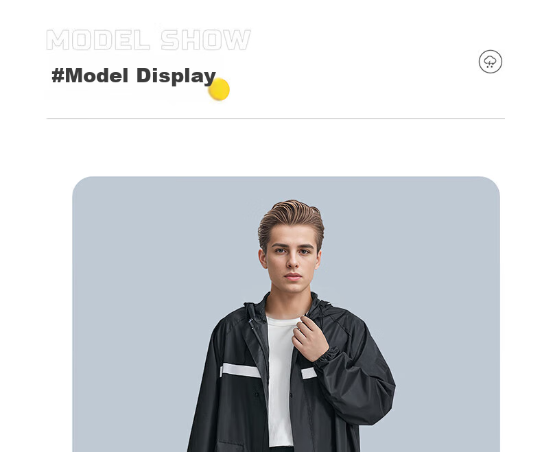 Cheguimu Electric Bicycle Raincoat, Single-Person One-Piece, for Electric Scooters And Bicycles, Riding Rain Poncho, Enlarged And Thickened, Storm-Proof Raincoat 48