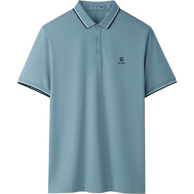 HLA Short-Sleeve Polo Shirt for Men, New Year of The Snake Design, Summer Battle Robe for Me