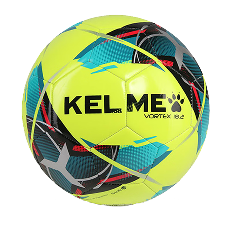 KELME Machine-Stitched Soccer Ball, Size 4 And 5, for Adults And Children, Middle School Entrance Exam Standard, Competition Training, Youth Development, Student Use, Fluorescent Yellow, Size 5