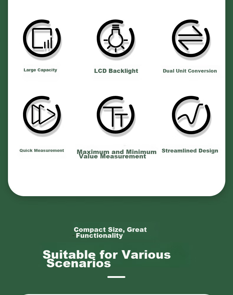 Deli Integrated Illuminance Meter, Home Light Meter, High-Precision Lumen Tester, Brightness Meter, Illuminance Tester 3