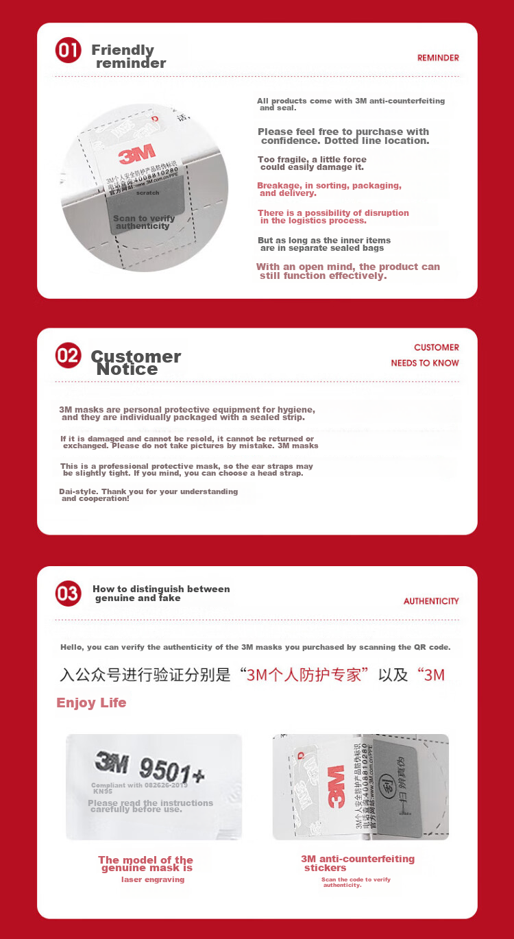 3M KN95 Mask with Valve for Dust, Droplets, Particles And Smog, Knitted Headband Style 9502V+ 25 Pieces/pack 1