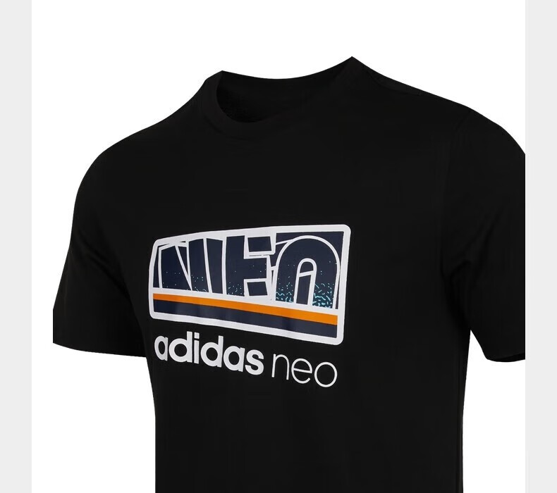 Adidas Men's Summer Quick-Dry Breathable Lightweight Loose Fit Short Sleeve T-Shirt Dark Gray S 3
