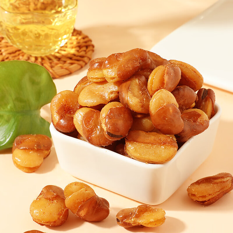 味滋源牛肉味兰花豆500g坚果炒货 每日坚果零食小吃蚕豆1斤装 新货