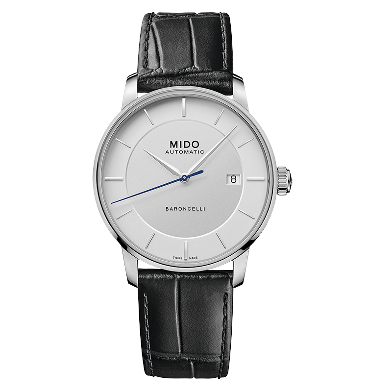 MIDO Belluna Signature Swiss Mechanical Leather Strap Men's Watch Business Casual Gift for Boyfriend