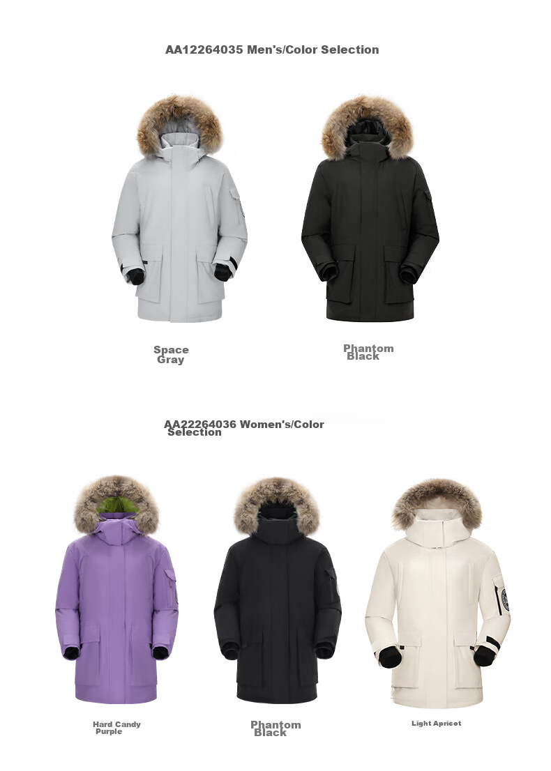 CAMEL [Wang Junkai's Choice] Outdoor down Jacket for Men And Women, Mid-Length Style, 700 Fill Power, Water-Repellent, Thickened, Cold-Resistant Coat 24
