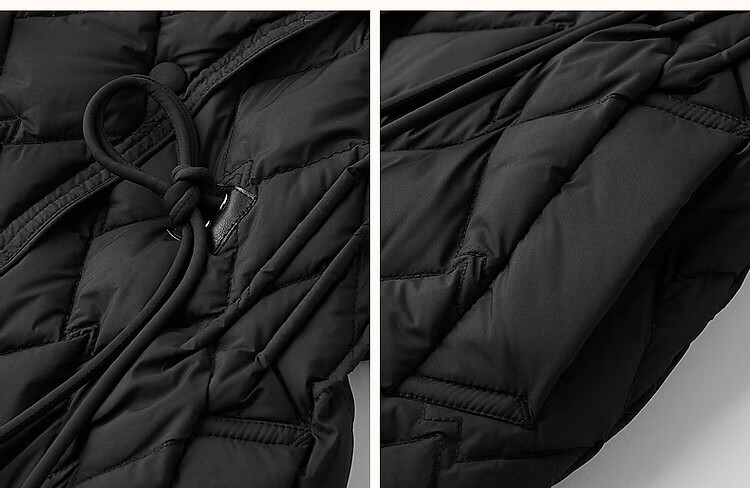 Dme [Warm And Cozy] Winter Lightweight Fluffy 90% Duck down Jacket with Elegant Lapel Collar And Short Style Women's Coat 7