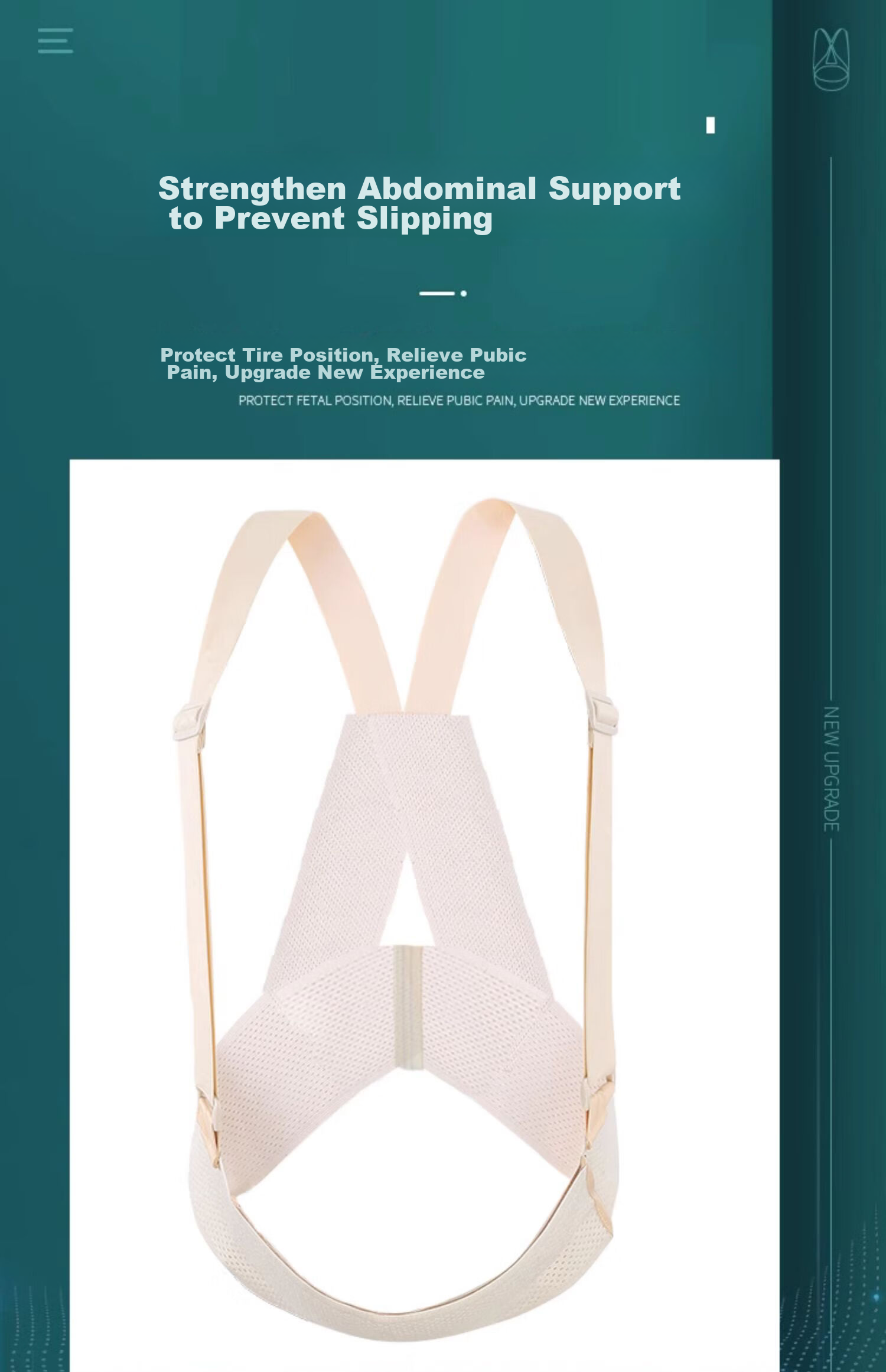 Da Ren You Xi Maternity Support Belt for Late Pregnancy, Belly Band for Pregnant Women, Tummy Control Belt for Late Pregnancy, Practical Gift for Pregnant Wome 9