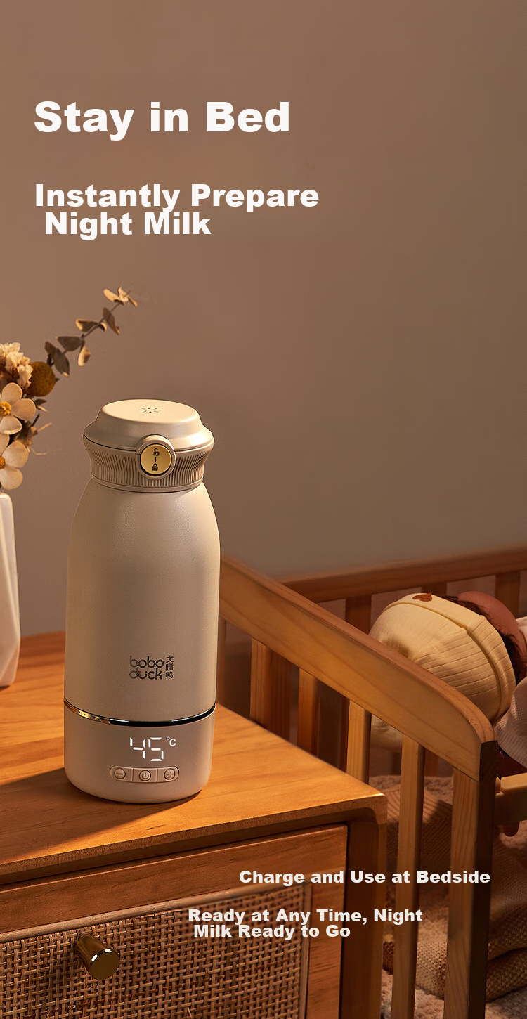 Boboduck Constant Temperature Kettle for Babies, Portable Milk Heating Cup, Thermos for Outings And Formula Preparation BD6270 19