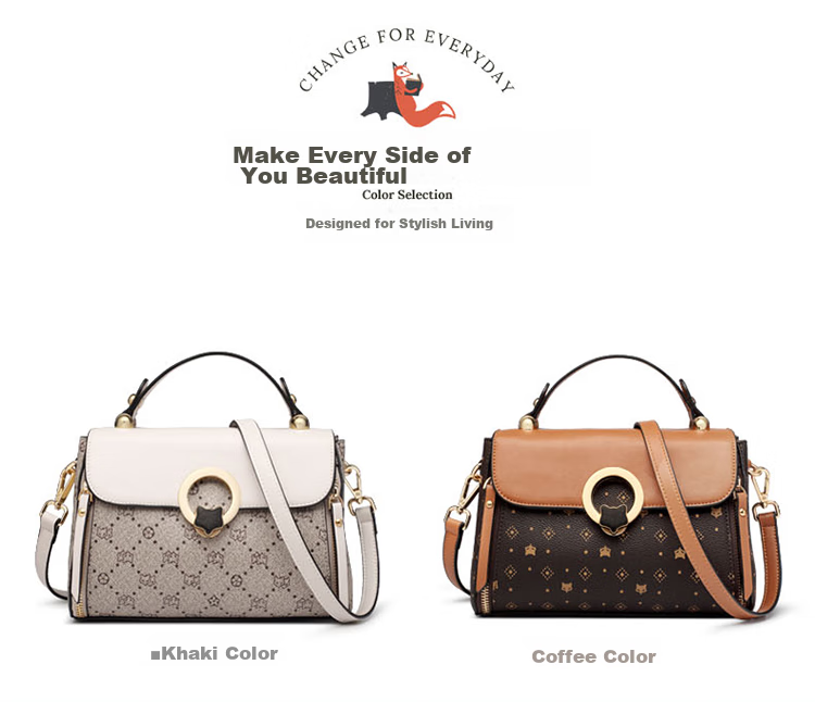 FOXER Women's Handbag, Large Capacity Shoulder Crossbody Bag, Tote Bag for Mothers, Light Luxury Valentine's Day Gift 12