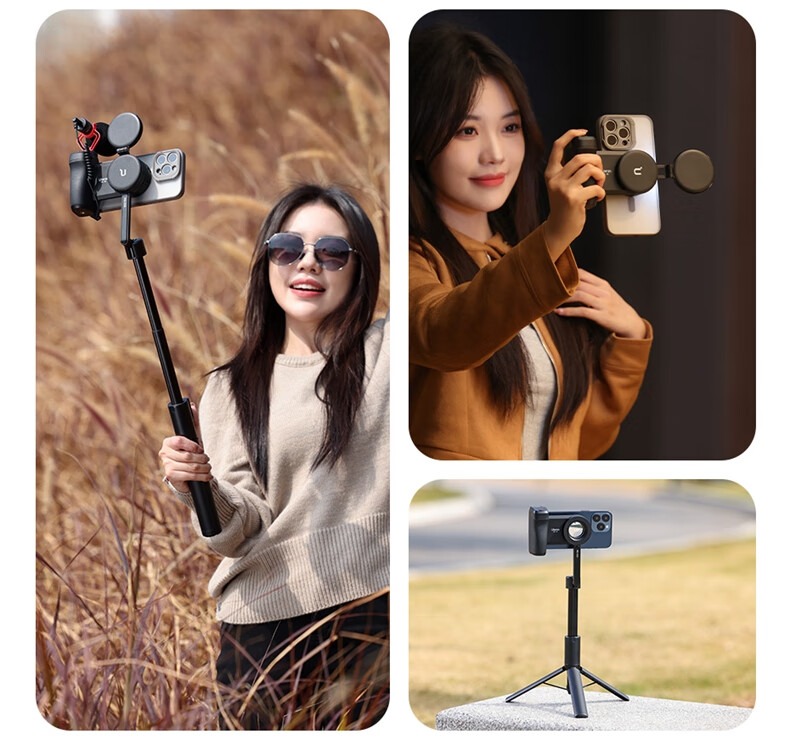 Ulanzi MA35 Magnetic Horizontal And Vertical Phone Bluetooth Stabilizer Remote Control Handheld Steady Cam for Photography, Video Recording, Selfie, Vlog, Anti-Shake Travel Photography Gadget 14
