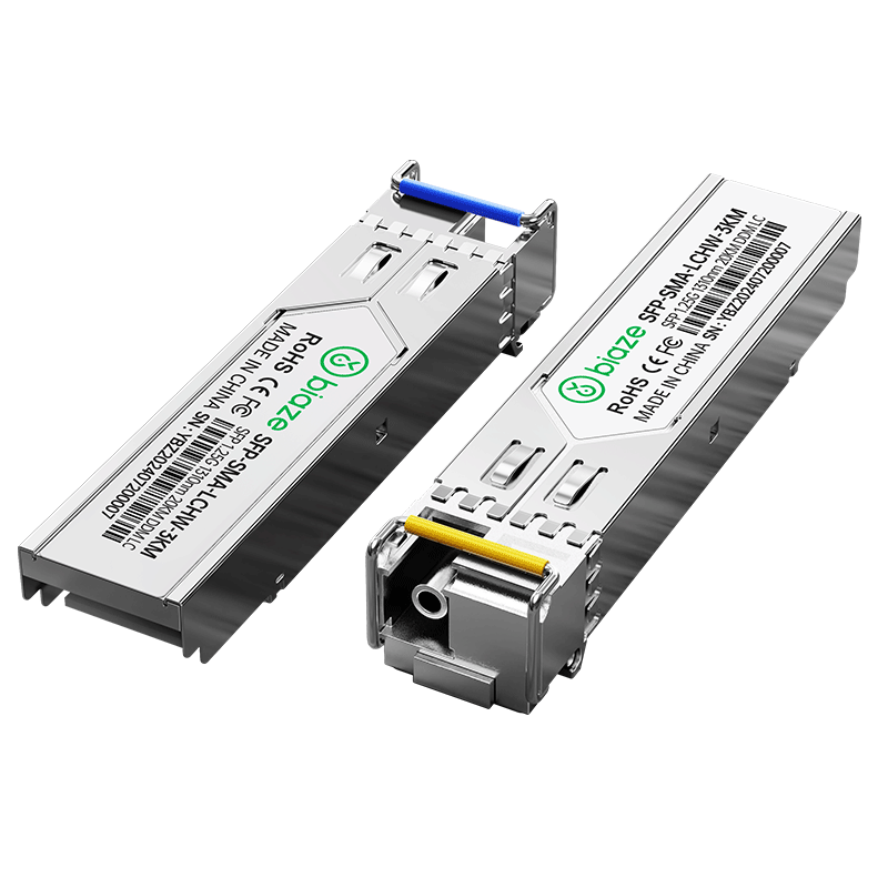 BIAZE Optical Module, Gigabit SFP Single-Mode Single-Fiber 3KM LC Interface 1.25G+10G Compatible with Huawei/Huaxian/Pulin/Ruijie/ZTE And Other Domestic Brands, 1 Pair