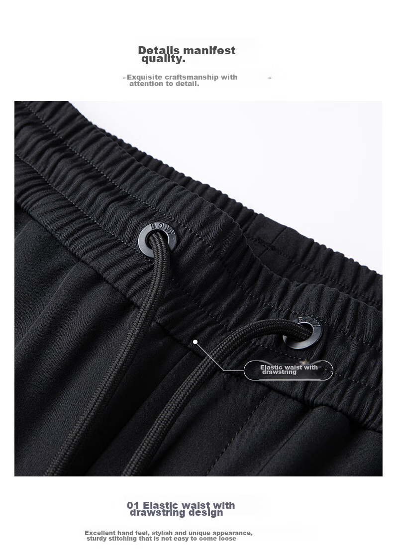 Yalu Men's Thickened Goose Down Straight Leg Pants Warm Loose Fit Fleece-Lined Winter 2025 Cold-Resistant Outdoor Trousers 19