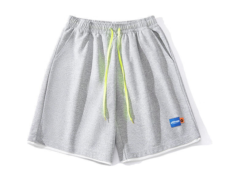 GENIOLAMODE Men's Shorts, Loose-Fitting Sports Casual Five-Point Pants, Simple Drawstring Versatile Men's Shorts 2