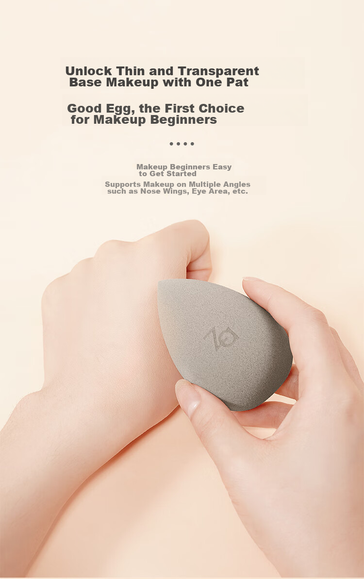 ZA Beauty Blender *1, Soft Dual-Use Makeup Sponge, Powder Puff, Non-Absorbing Sponge 6