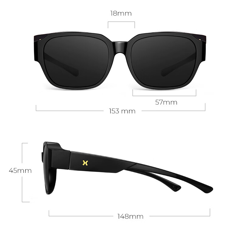 LOHO 2026 New Myopia Glasses Sunglasses Set, Polarized Driving Sunglasses for Nearsighted People, Fashionable Square Frame for Men And Wome 15