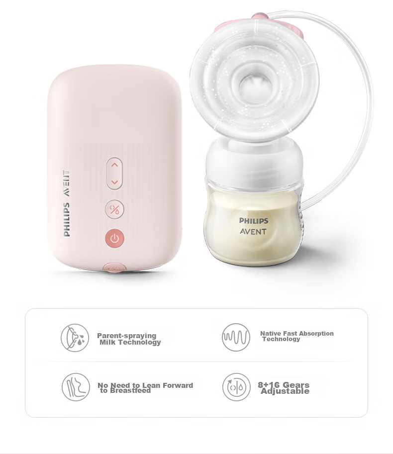 AVENT Philips Heart Joy Box Electric Single-Sided Breast Pump, Automatic Massage Milk Extractor 5