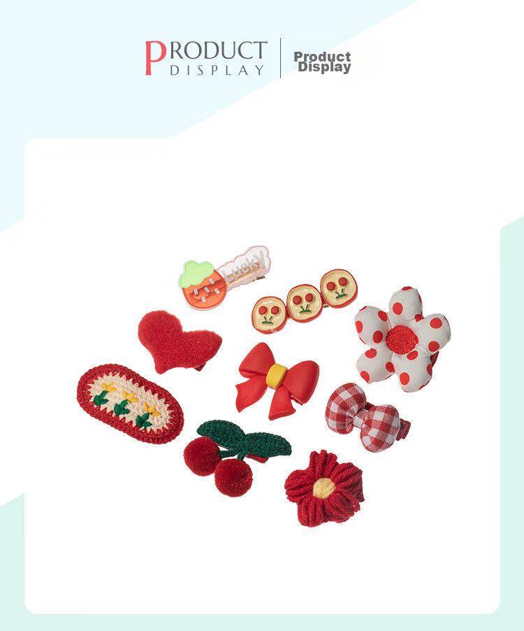 CHIMERA 9-Piece Children's Butterfly Hair Clips, Princess Baby Side Clips, Flower Hair Accessories, Girls' Mid-Autumn Festival Gift 18
