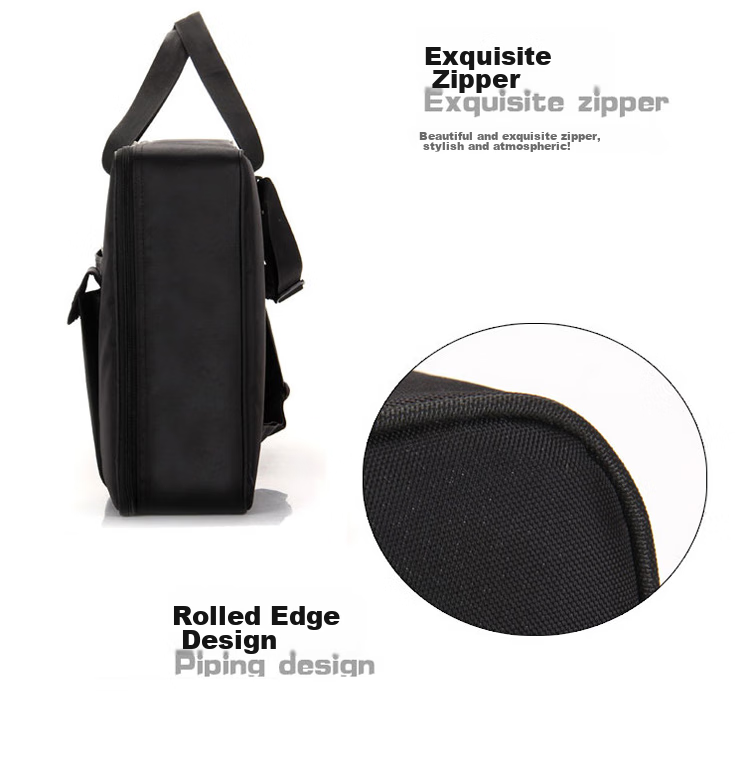 Xiangsiniao Electronic Keyboard Case Universal 8mm Padded Shoulder Strap Portable Keyboard Bag, Black with Red Trim 6