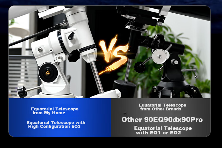 EXPLORE SCIENTIFIC Astronomical Telescope 90EQ3 High-Definition High-Magnification Large-Aperture Professional-Grade Stargazing Student Science Education Gift 8
