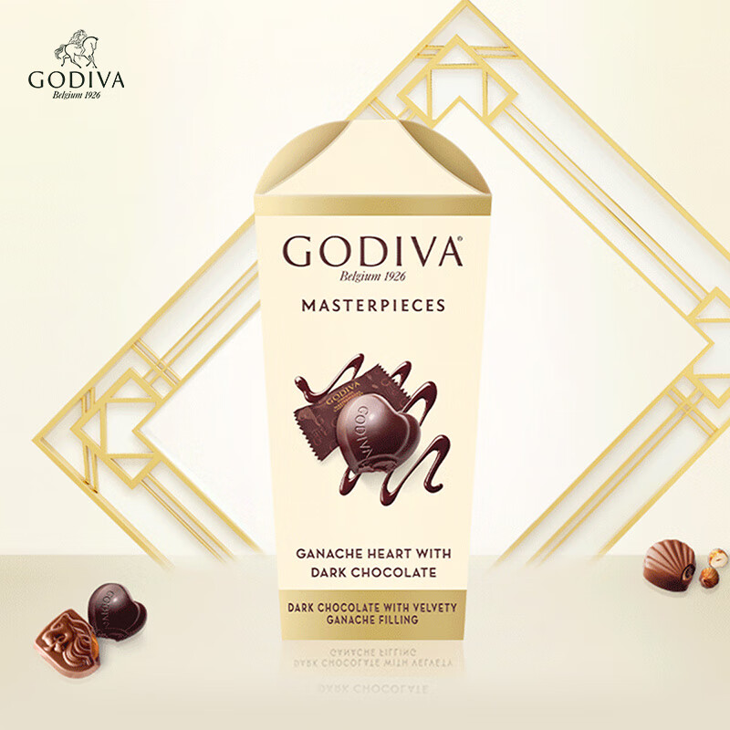 歌帝梵（Godiva）经典大师夹心黑巧克力351g 休闲零食 糖果伴手礼 生日礼物 下午茶