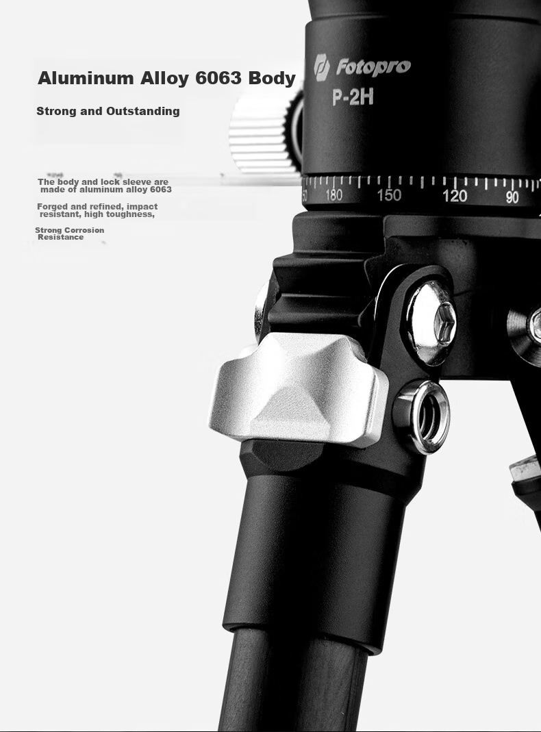 Fotopro P-2+P Carbon Fiber Lightweight Photography And Videography Tripod, Live Streaming Stand, O.49KG/5KG 11