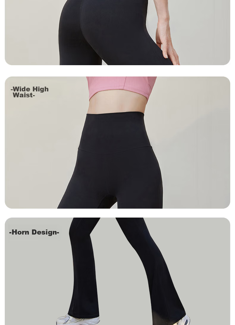 LangSha Flared Pants for Women, Butt-Lifting Yoga Pants, Dance Trousers, Fitness Pants, Casual Pants, Slightly Flared Pants, Slimming Effect, Cocoa Color, XL Size 15