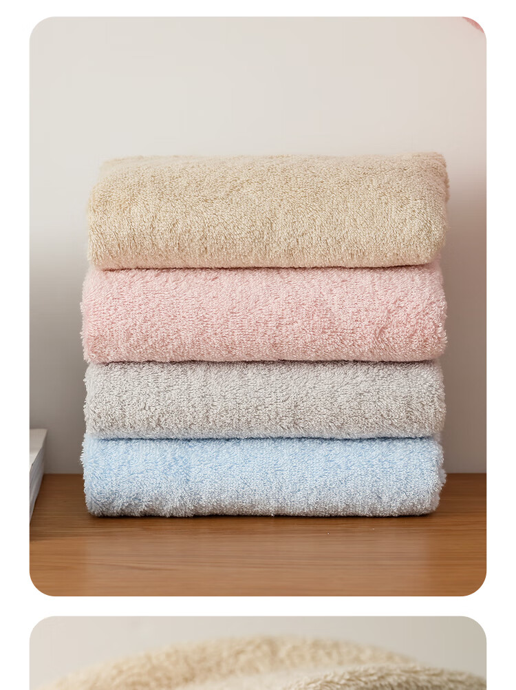 UCHINO Soft Cotton Cloud Towels, 3-Pack, Pure Cotton for Home Use And Children's Face Washing And Hot Compress (Blue + Gray + Purple) 14