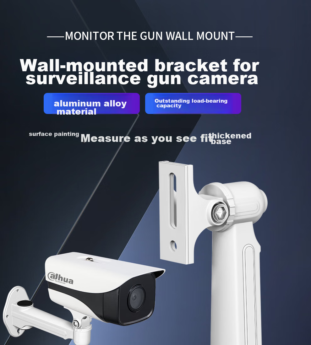 COMPCCTV COMPCCTV Surveillance Camera Bracket Aluminum Alloy 1212ZJ Universal Hikvision Gun-Type Camera Wall-Mounted Duck-Bill Bracket for Indoor And Outdoor Use 1