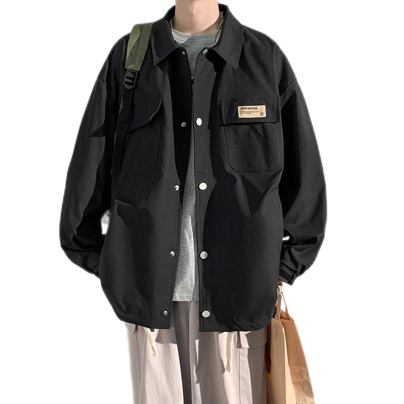Dingfengbaoluo Men's Spring Outdoor Sports Hooded Jacket with Large Pockets, Workwear Style, YM9945 Black 2XL