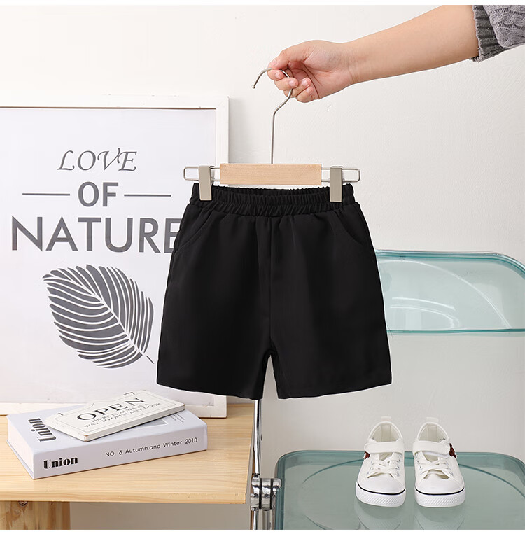 LUOBOBEIBEI Children's Shirt Summer Short-Sleeve Shirt Cool Boy Casual Dress Pants Set, Shirt Two-Piece Set, Size 140 15