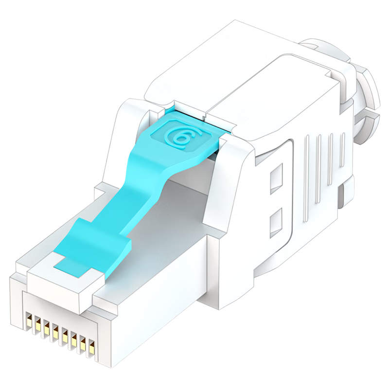 CNCOB Category 6 Toolless Crystal Head, Cat6 Gigabit Ethernet Cable Connector, Network Toolless Crystal Head, 1 Piece, CN-MD2001