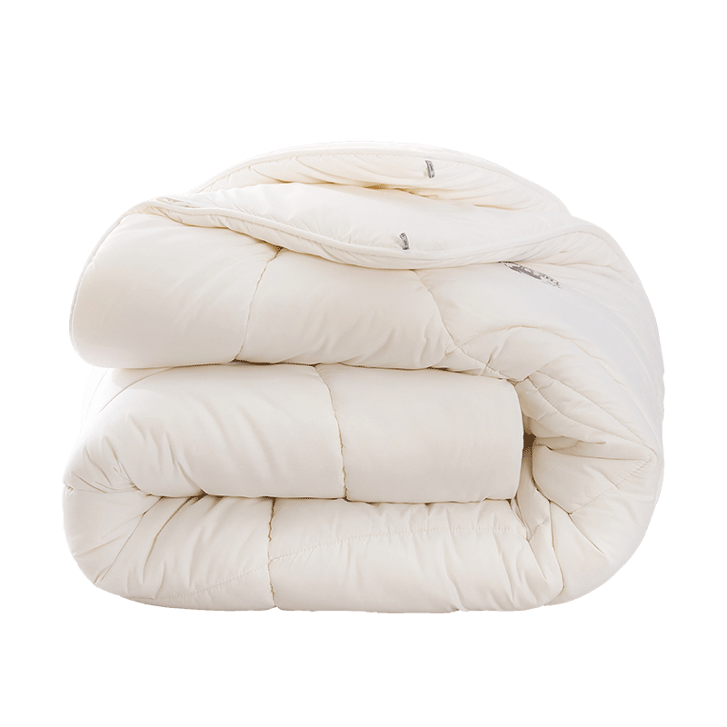 LOVO Luolai 100% Pure Australian Wool Comforter, Class A Antibacterial And Anti-Mite, Temperature-Raising, 5.2 Jin (2.6 Kg), 220*240cm, White