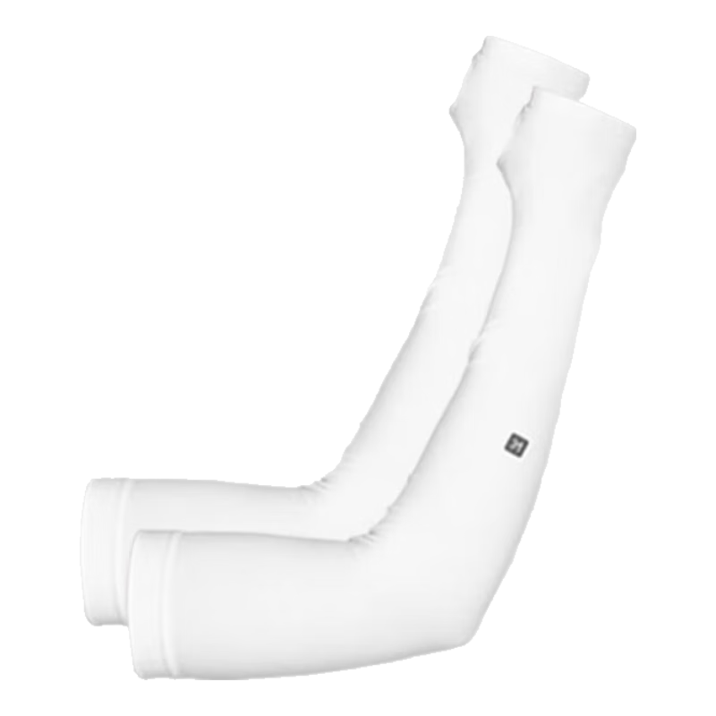 Keep Ice Silk Arm Sleeves for Men And Women, Summer UV Protection Thin Sunscreen Arm Covers, Palm-To Style, Pure White