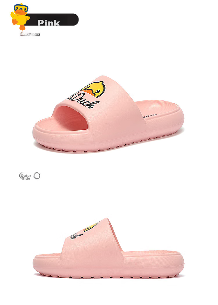B.Duck Children's Slippers, Boys And Girls Sandals, Indoor Home Shoes for Older Kids, Trendy 5943 Moonlight Color, Size 40 12
