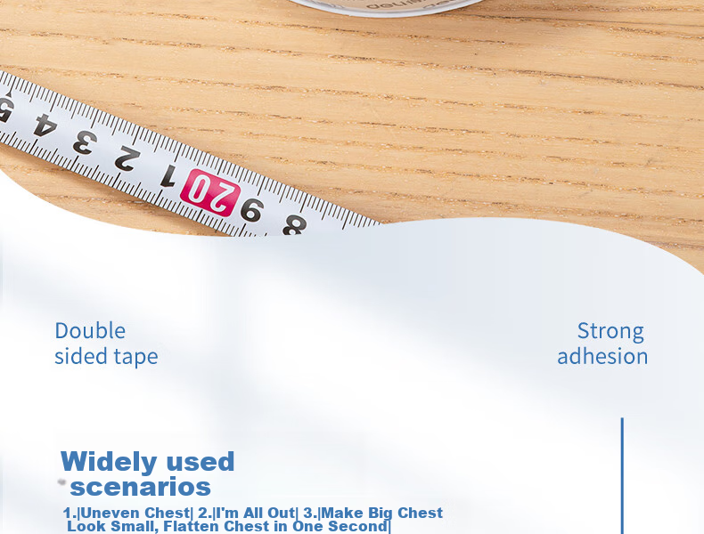 Deli Strong Nano Tape, High Adhesion Transparent Double-Sided Tape, 30mm*5m, Upgraded Dust-Proof Bubble Case, Grid Can Be Hand-Torn, No Drilling Required, Leaves Few Marks, 1 Roll, JL602 13