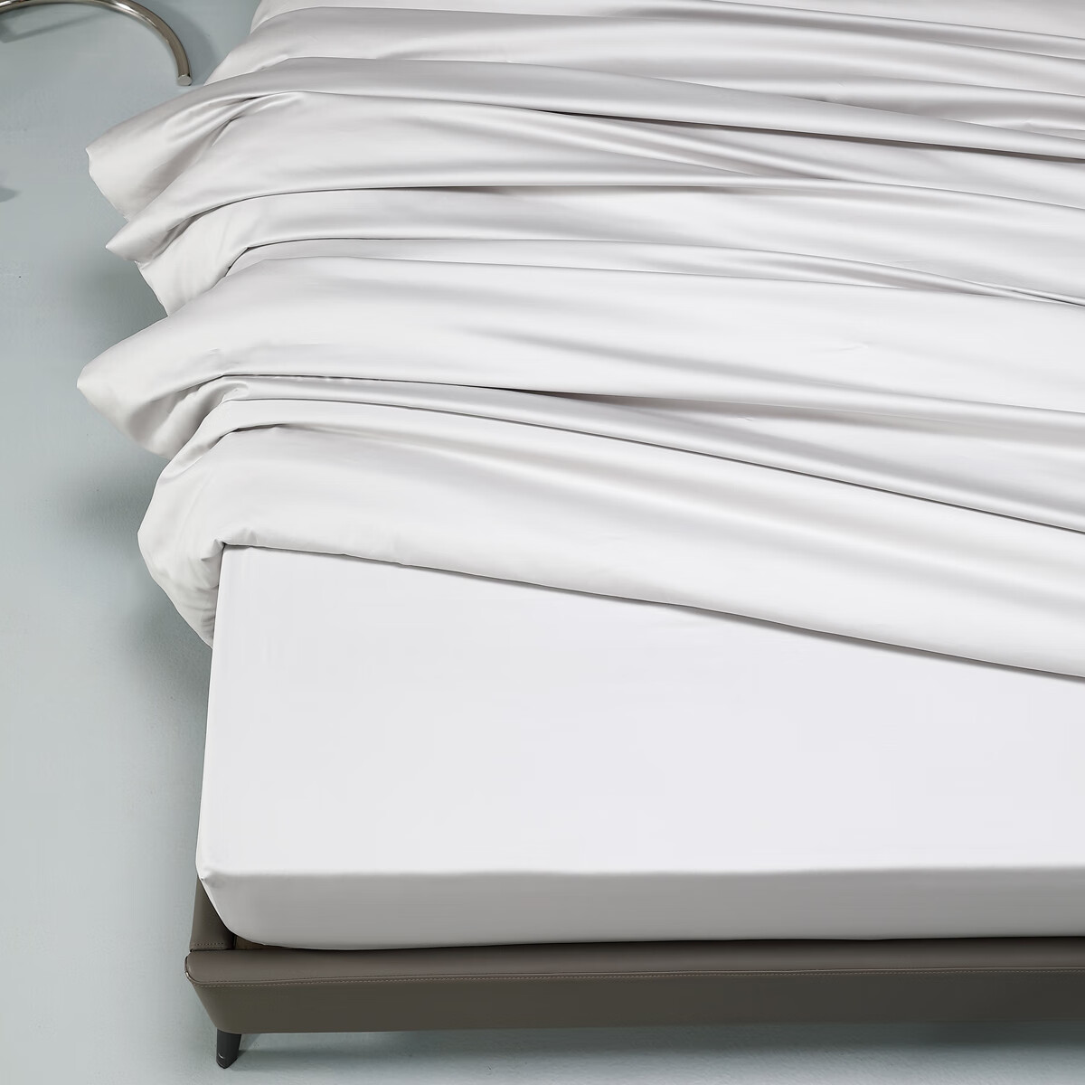 Shuixingjiafang Cotton Bed Sheet, 100% Pure Cotton, 60-Count Long-Staple Cotton Sateen, Single Bed Cover, Dust-Proof Mattress Cover, 120x195