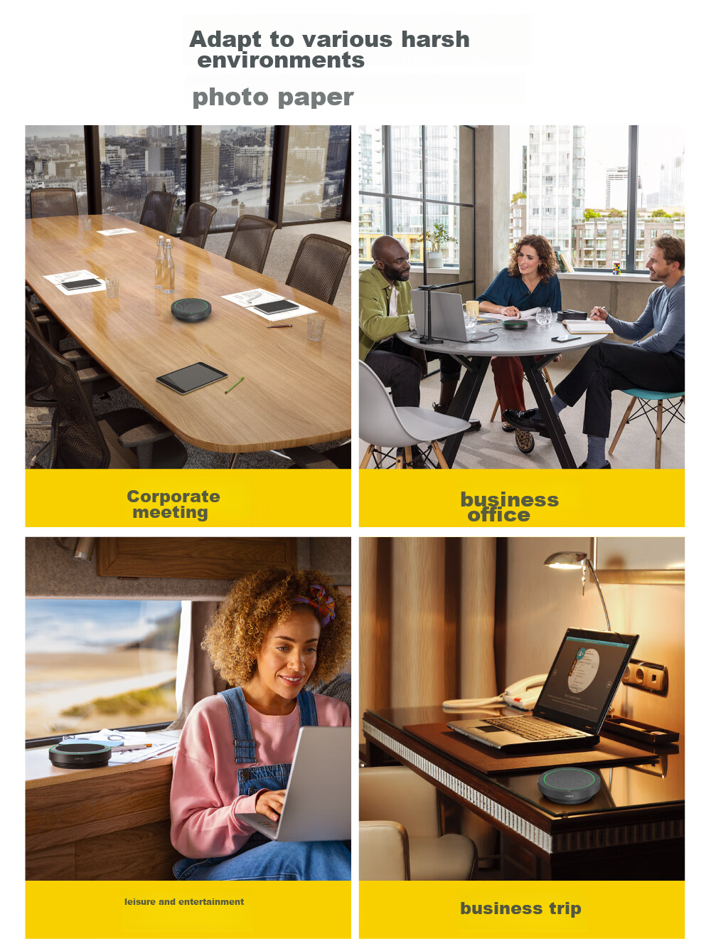 Jabra Video Conference Wireless Bluetooth Omnidirectional Microphone Speaker with Noise Reduction, 360-Degree Amplification And Sound Pickup, Speak2 75 MS (Suitable for Small Meetings) 12