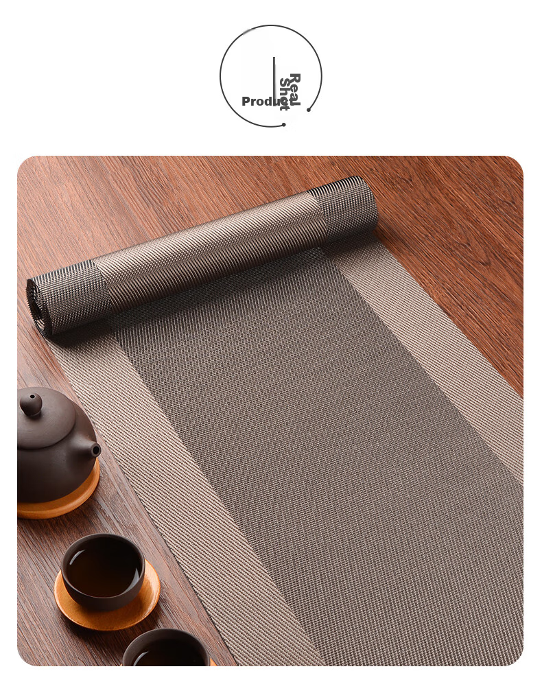 AVIVI Table Runner Tablecloth Waterproof Tea Table Cloth Tea Towel Chinese-Style Tea Table Long Table Mat Coaster 30*240 Tea Ceremony 9