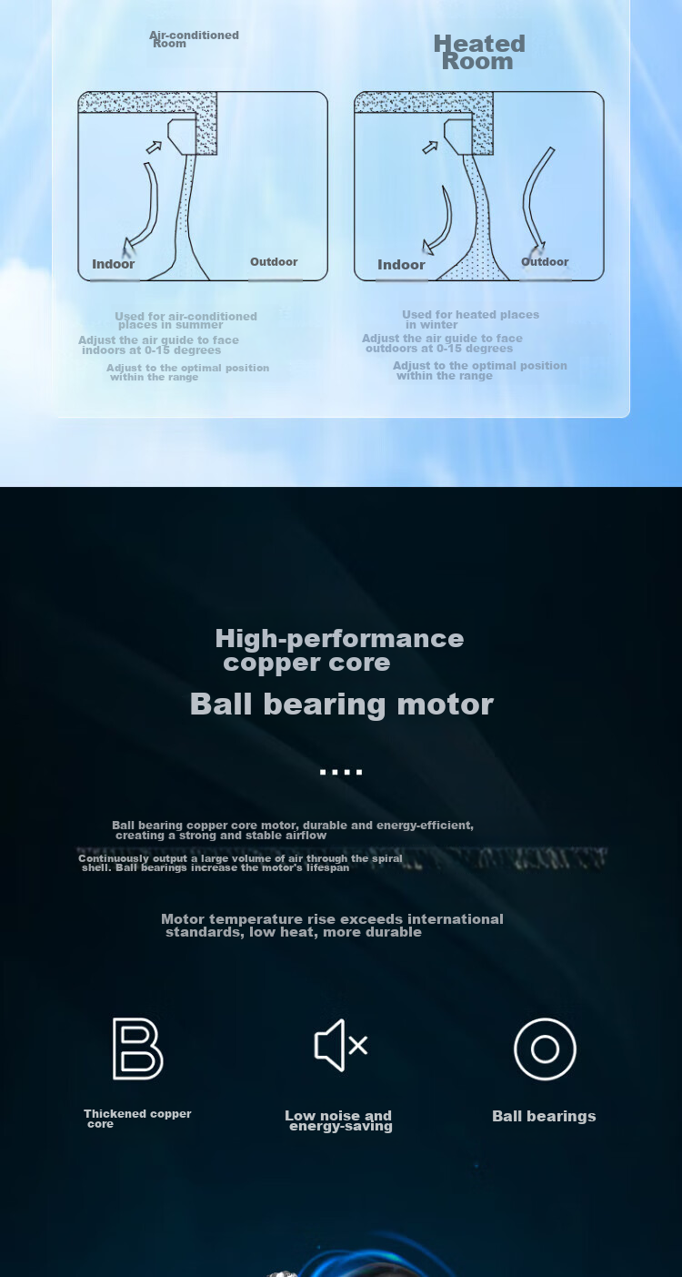 AIRMATE Air Curtain, 0.9-Meter Commercial Air Door for Restaurants And Entrances, High Wind Speed, AFM3009-04 7