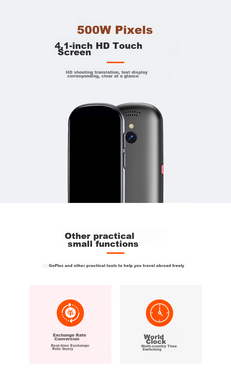 JoneR Translation Device GOPlus, Real-Time And Offline Interpretation for Multiple Languages, Photo Translation, English Learning Tool, Business And Travel Translation Aid with Free Earphones 16