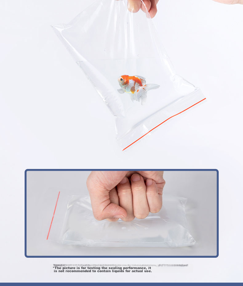 Deli Food Storage Bags, Size 3, 9.5*7cm, Waterproof, Dustproof, Fresh-Keeping, PE Transparent, 100 Pieces Transparent, 3022 7