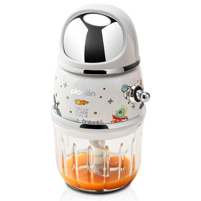 PLODON Baby Food Processor, Infant Food Grinder, Multifunctional Small Food Maker, Blender, Dual Cups for Raw And Cooked Food