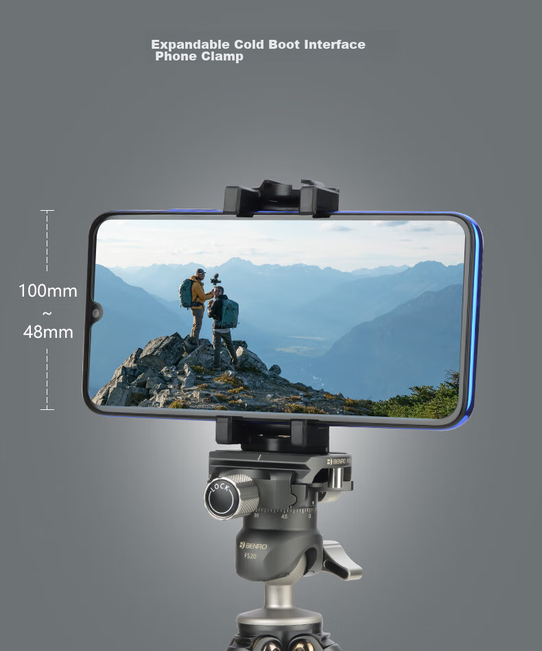 Benro SC05K Mini Professional Carbon Fiber Desktop Tripod, Macro Climbing DSLR Mirrorless Camera Lightweight Portable Gimbal Phone Clamp Vlog Tripod Kit 13