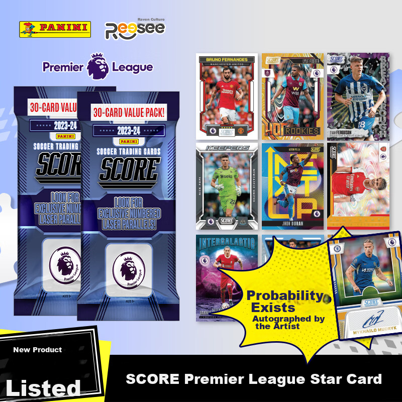 PANINI 2023-24 Score Premier League Football Star Card Fat Pack