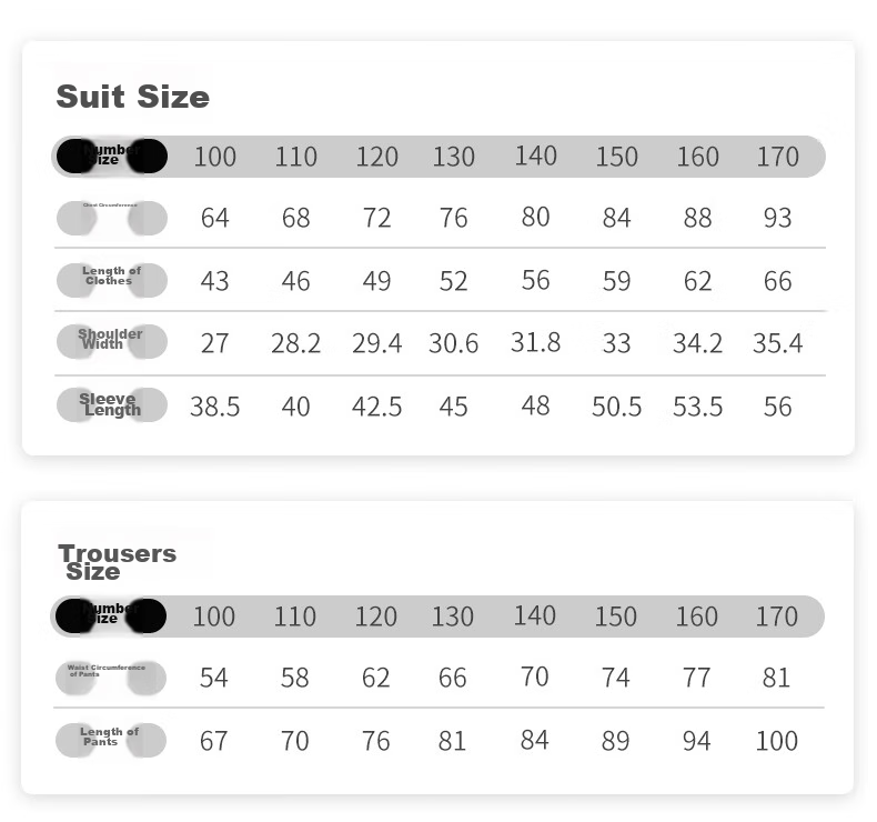 Luomeng Children's Suit Set, Boys' Host Flower Boy Formal Wear for Performances, Blue Plaid Five-Piece Set, Size 170 5