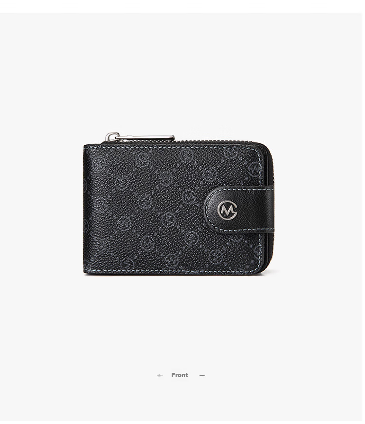 GOLF Card Holder, Men's Printed Multi-Card Slots, Bank Card Sleeve, Zipper Business Card Holder, Women's Card Case, Driver's License Holder, Wallet 19